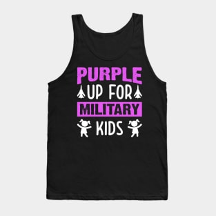 Purple Up For Military Kids Military Child Month USA Tank Top